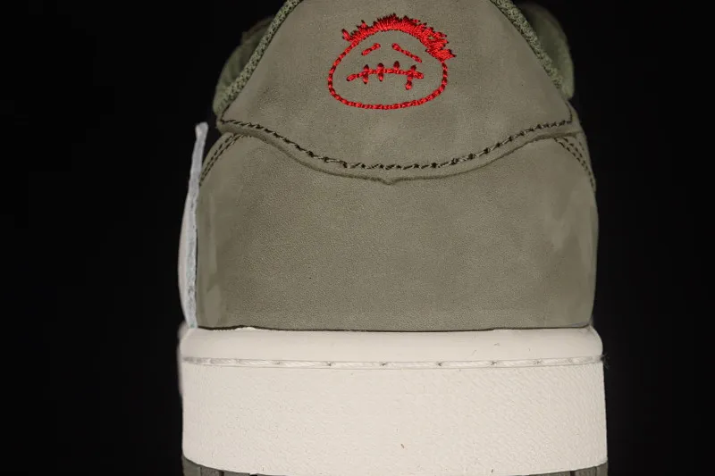 All Categories Air Jordan Jordan Series Basketball Shoes Air Jordan 1 Low Travis Scott x Air Jordan 1 Low AJ1 Joe 1 Black Green Undercut Low-top Cultural Sneakers CQ4277-008
